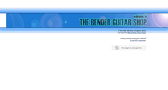 Desktop Screenshot of benderguitars.com