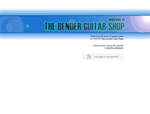 Tablet Screenshot of benderguitars.com